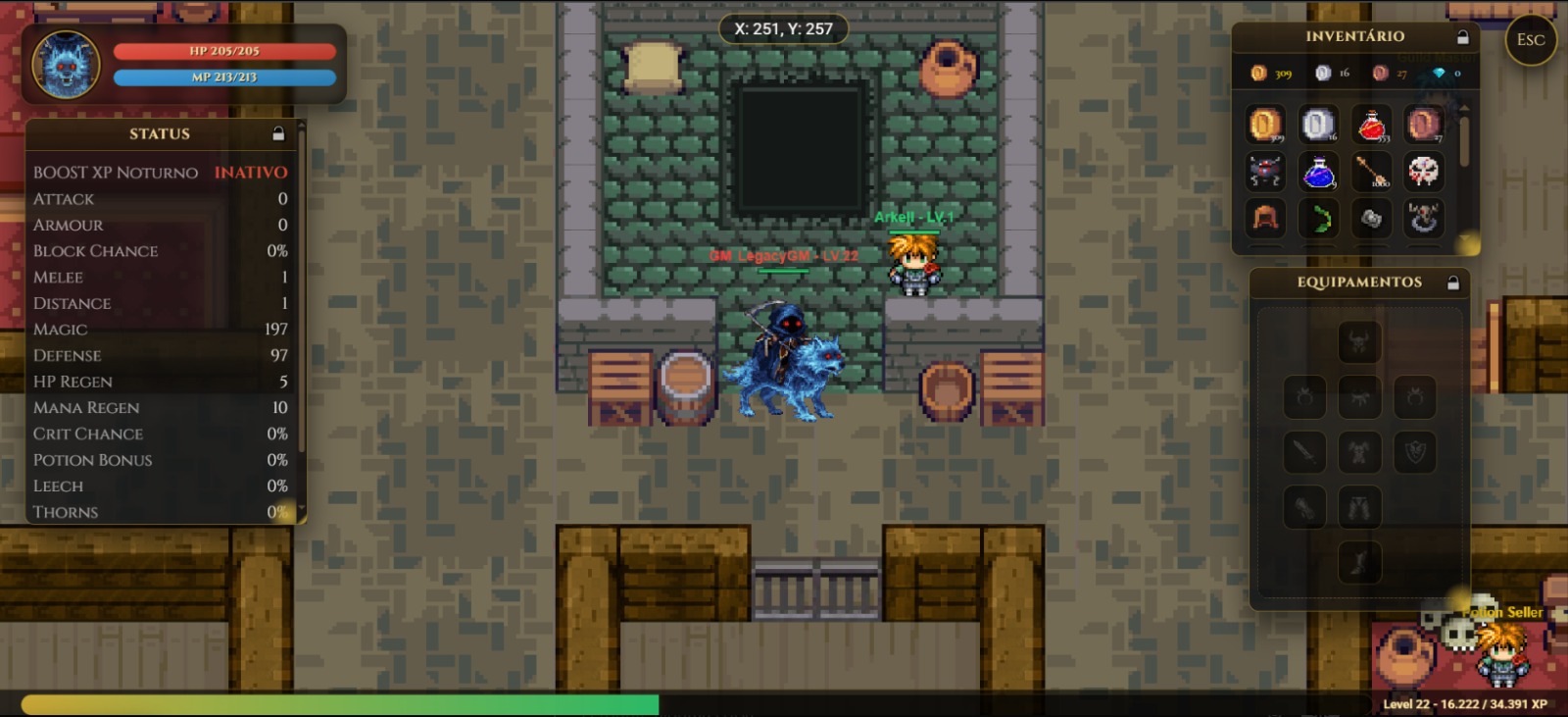 Cenario do jogo Legacy Classic produzido pela NovaX Studio